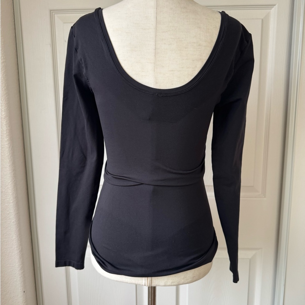 SPANX Black Long Sleeve Bodysuit